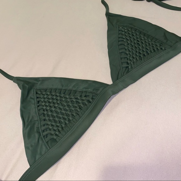 Hunter Green Bikini Top - Picture 3 of 9